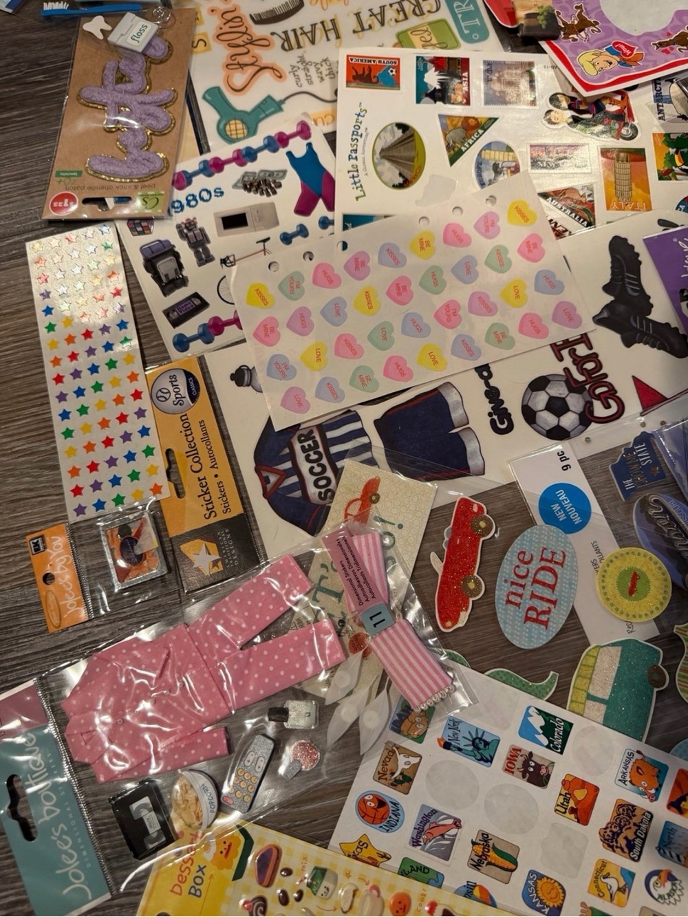 Mixed scrapbooking lot #33 - Jolee’s and many other brands and themes!